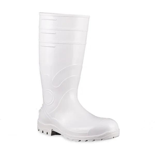 Bota PVC Branca Cano Longo